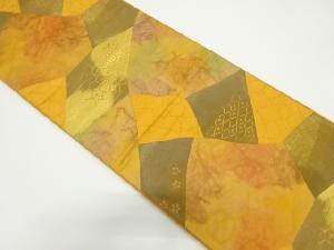 アンティーク 石畳に梅・古典柄織り出し袋帯(材料)